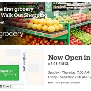 、レジなし食品スーパー「Amazon Go Grocery」1号店をシアトルに