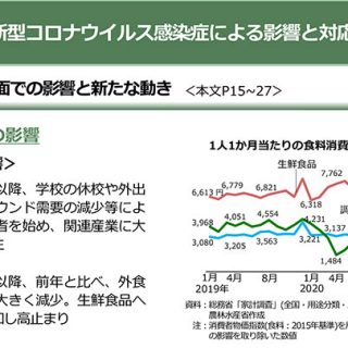 「新型コロナ影響」を特集－令和2年度食料・農業・農村白書